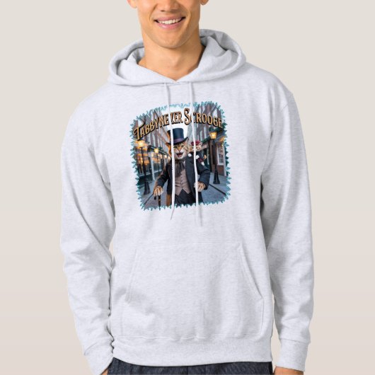 Tabbynezer Scrooge Illustration – Tabby Scrooge Hoodie (Voorkant)