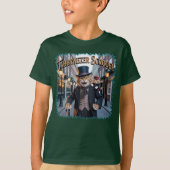 Tabbynezer Scrooge Illustration – Tabby Scrooge T-shirt (Voorkant)