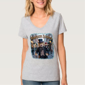 Tabbynezer Scrooge Illustration – Tabby Scrooge T-shirt (Voorkant)