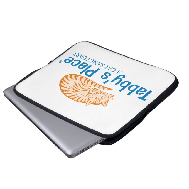 Tabby's beschermhoes voor laptop sleeve (Voorkant onderkant)