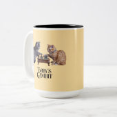 Tabby's Gambit Tweekleurige Koffiemok (Voorkant links)