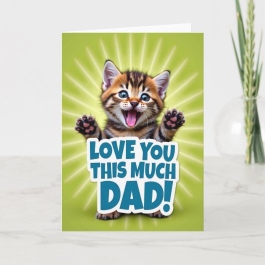 Tabby's Mooi Vaderdag Kaartje Kaart (Voorkant)