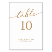 Tabel 10 Goudkalligrafie Aangepast huwelijk Kaart (Achterkant)