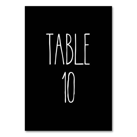 Tabel 10 zwarte tonercartridge Rae Dunn Pottery-Ka Kaart (Voorkant)