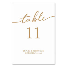 Tabel 11 Goudkalligrafie Aangepast huwelijk Kaart