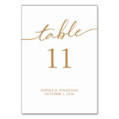 Tabel 11 Goudkalligrafie Aangepast huwelijk Kaart (Achterkant)