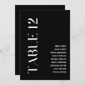 Tabel 12 Modern vet Trouwtafel nummer Kaart (Voorkant / Achterkant)