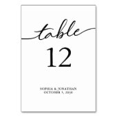 Tabel 12 Zwarte kalligrafie Aangepast huwelijk Kaart (Achterkant)