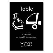 Tabel 14 gereserveerd voor een zeer gewaardeerde g kaart (Achterkant)