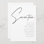 Tabel 17 sjabloon voor moderne weddenschappen kaart (Voorkant / Achterkant)