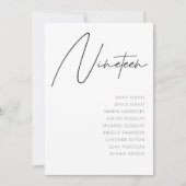 Tabel 19 sjabloon Moderne wedloop Kaart (Voorkant)