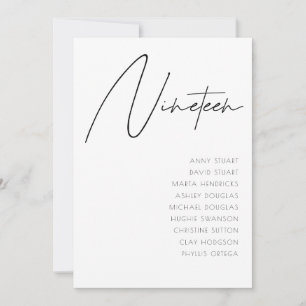 Tabel 19 sjabloon Moderne wedloop Kaart