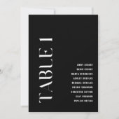 Tabel 1 Modern vet Trouwtafel nummer Kaart (Voorkant)