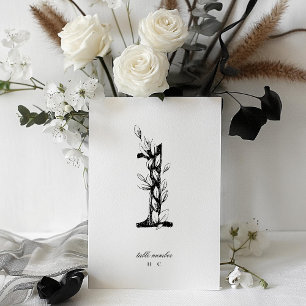 Tabel 1 Mooie Floral-ketting Wreath Wedding Kaart