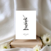 Tabel 1 Mooie Floral-ketting Wreath Wedding Kaart