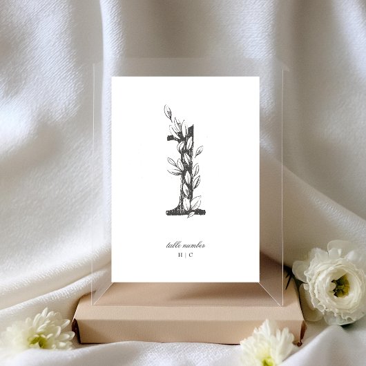 Tabel 1 Mooie Floral-ketting Wreath Wedding Kaart