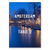 Tabel 1 Nummer bestemming Amsterdam Kaart (Voorkant)
