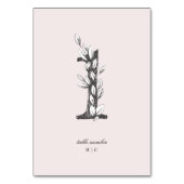 Tabel 1 Prachtige zegelnummers Kaart (Voorkant)