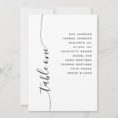 Tabel 1 Verticaal Script Wedding Zitting Grafiek K Kaart (Voorkant)