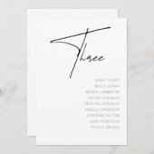 Tabel 3 sjabloon voor moderne weddenschappen kaart (Voorkant / Achterkant)