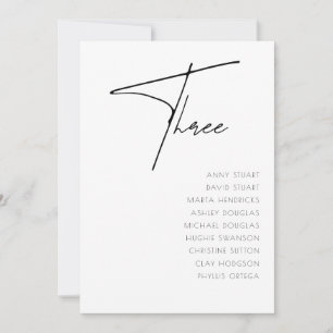 Tabel 3 sjabloon voor moderne weddenschappen kaart