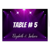 Tabel # 5 Kaart - In het Spotlight Wedding / Parti (Voorkant Horizontaal)