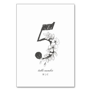 Tabel 5 Mooie Floral-ketting Wreath Wedding Kaart