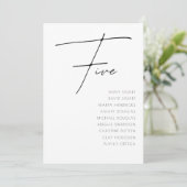 Tabel 5 sjabloon voor moderne weddenschappen kaart (Staand voorkant)