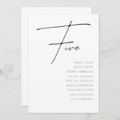 Tabel 5 sjabloon voor moderne weddenschappen kaart (Voorkant / Achterkant)