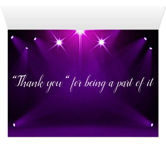 Tabel # 6 Kaart - In het Spotlight Wedding / Parti (Binnen Horizontaal (Onder))