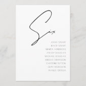 Tabel 6 sjabloon voor moderne weddenschappen kaart (Voorkant)