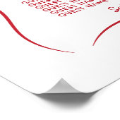 Tabel 6 Zitplan bruiloft grillige hand getekend Poster (Hoek)