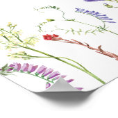 Tabel 6 Zitplan Wedding Wildflowers Poster (Hoek)