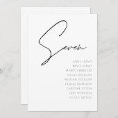 Tabel 7 sjabloon voor moderne weddenschappen kaart (Voorkant / Achterkant)