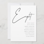 Tabel 8 sjabloon voor moderne weddenschappen kaart (Voorkant)