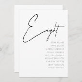 Tabel 8 sjabloon voor moderne weddenschappen kaart (Voorkant / Achterkant)