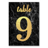 Tabel 9 Eenvoudige zwarte marmer voor goudolie Kaart (Achterkant)