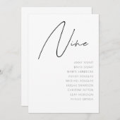 Tabel 9 Moderne sjabloon aantal weduwen Kaart (Voorkant / Achterkant)