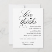 Tabel bedankt kaarten | Koninklijke kalligrafie (z (Voorkant)