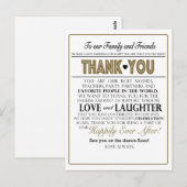 Tabel Bedankt Opmerkingen Briefkaart (Voorkant / Achterkant)