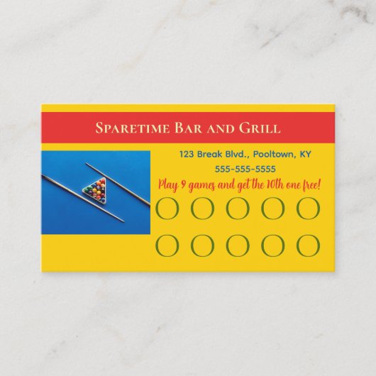 Tabel bewerkbare groep klantenkaartje (Voorkant)