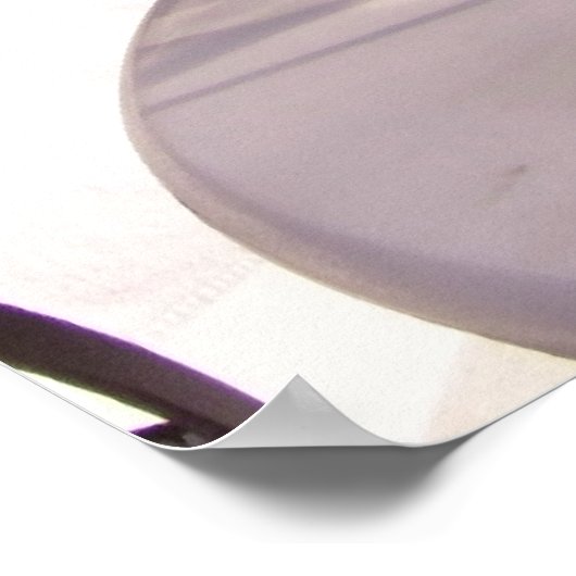 Tabel bij Santorini Poster (Hoek)