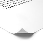 Tabel Champagne Blush Boho Floral Seating Chart Poster (Hoek)