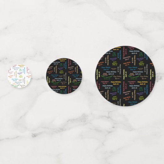 Tabel Confetti april 2012 (Voorkanten)