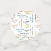 Tabel Confetti augustus, 17 februari (Kleine voorkant)