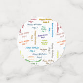 Tabel Confetti augustus, 2 zondag (Kleine voorkant)