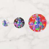 Tabel Confetti Augustus, 9 Geboortedag (Voorkanten)