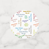 Tabel Confetti februari, 26 oktober (Kleine voorkant)