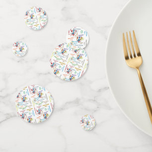 Tabel Confetti juli, 4 verjaardag