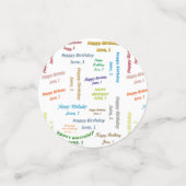 Tabel Confetti juni, 16 oktober (Kleine voorkant)